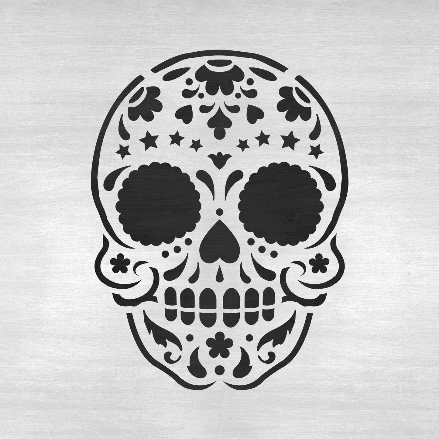 Sugar Skull Starry Stencil