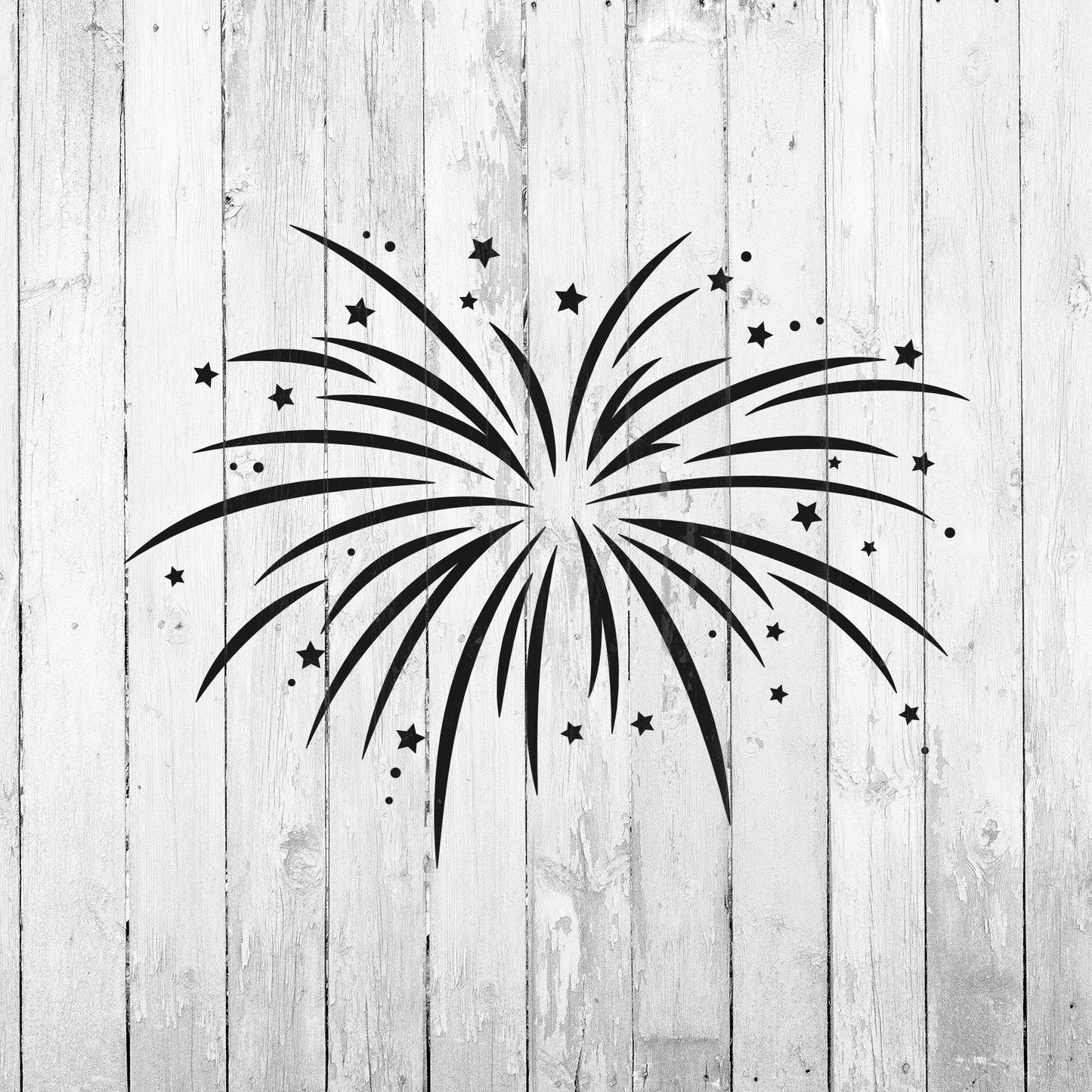 Fireworks Stencil