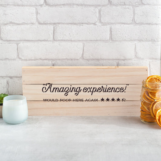 Amazing Experience Bathroom Sign Stencil