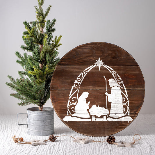 Arch Nativity Stencil