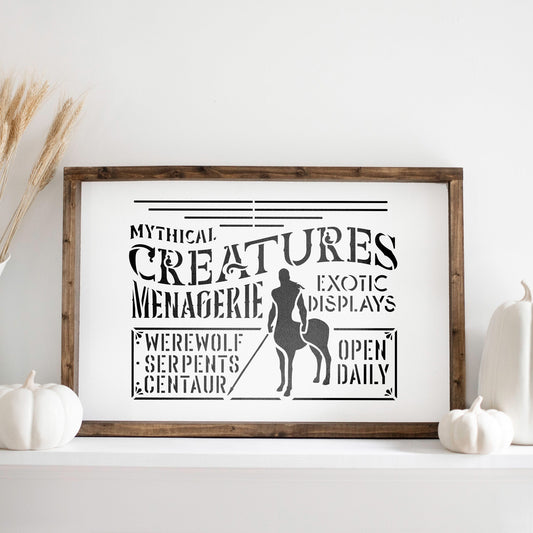 Mythical Creatures Stencil