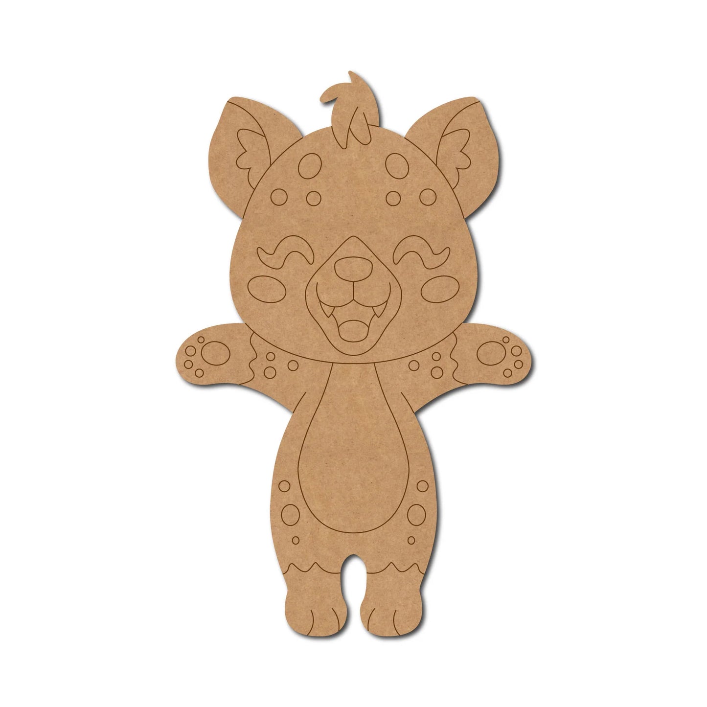 Baby Hyena Pre Marked Craft Shape 2
