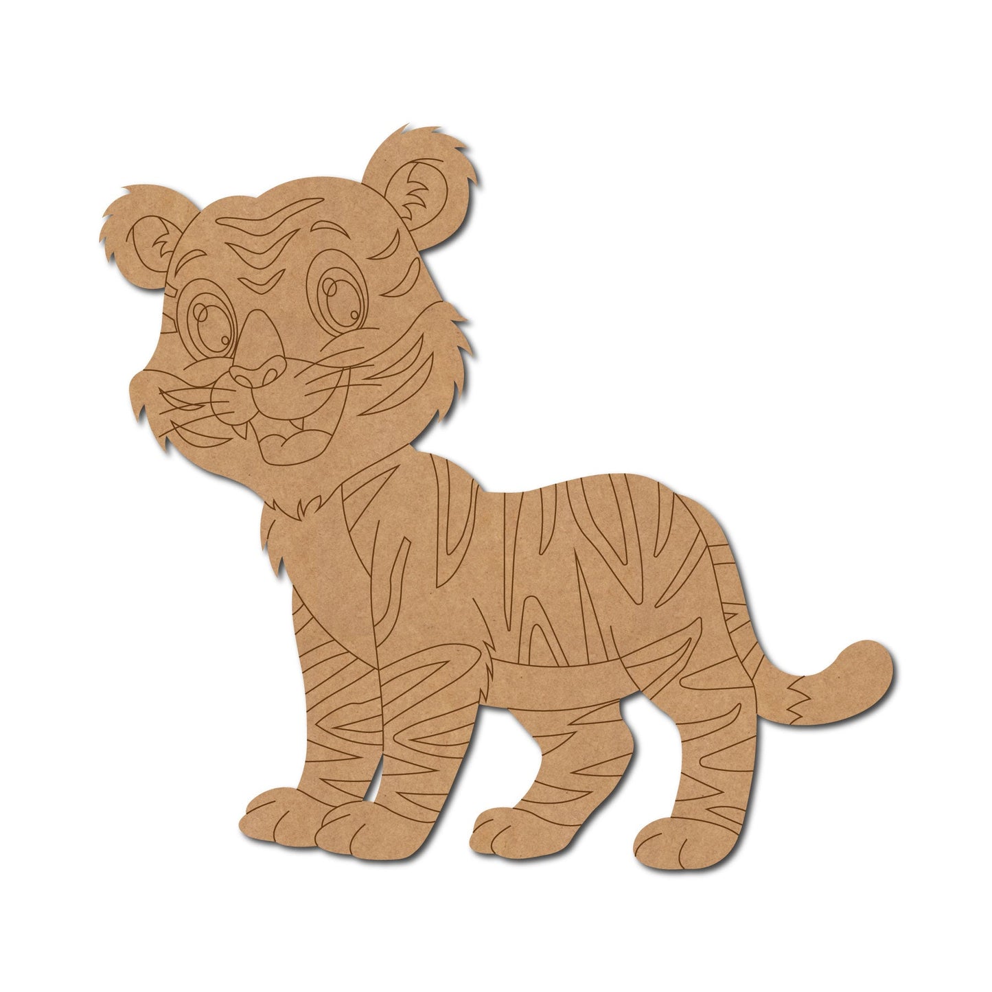 Baby Tiger Pre Marked Craft Shape 2