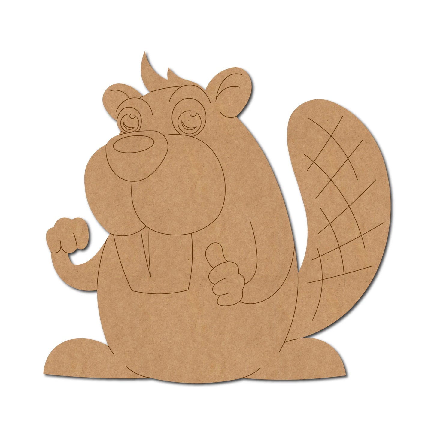 Beaver Pre Marked Craft Shape 1