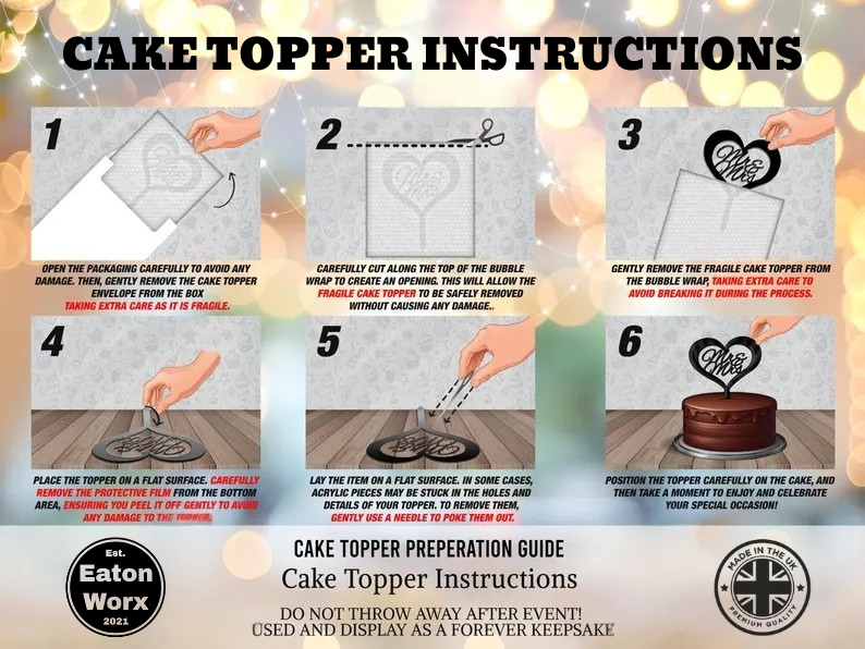 Tree Branch Heart - Acrylic Cake Topper