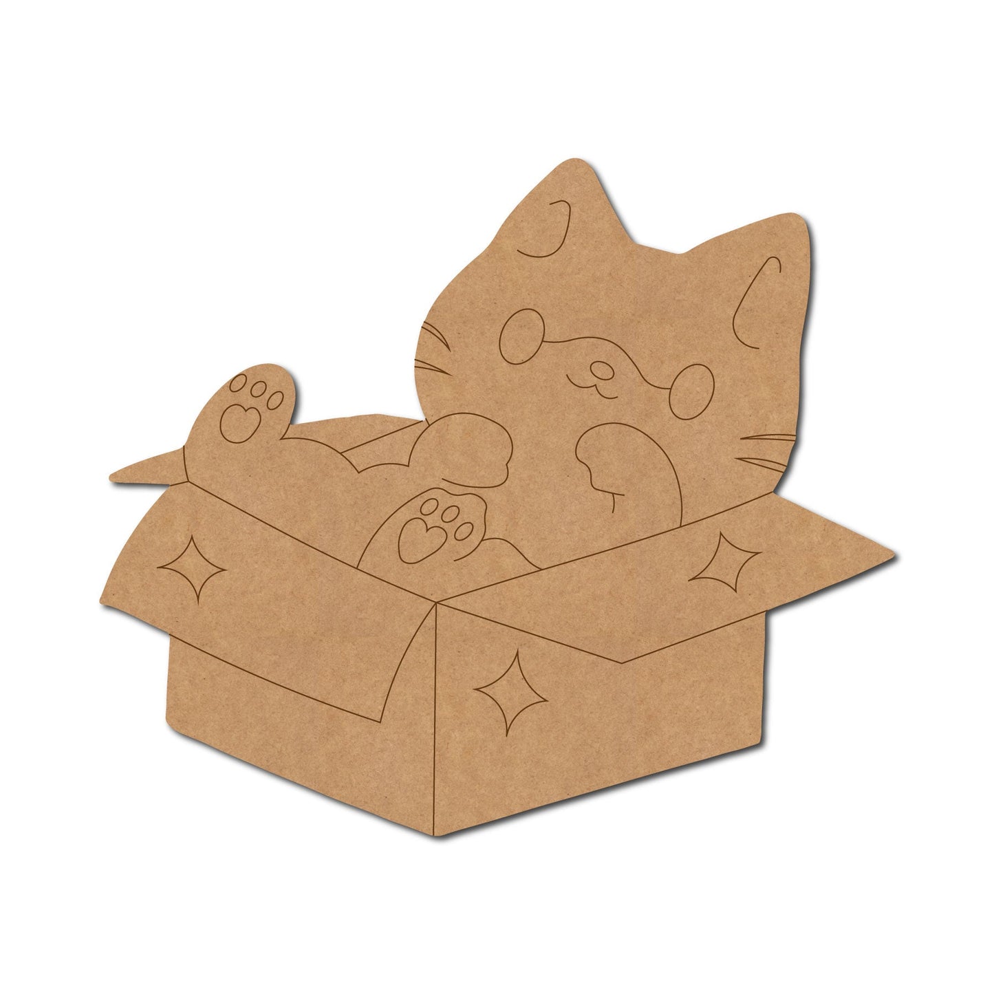 Cat In Box Pre Marked Design 1