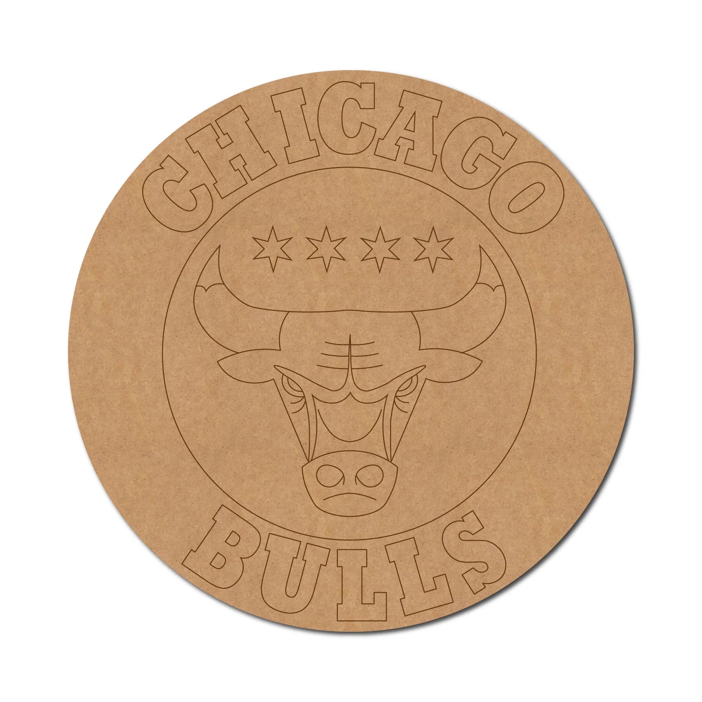 Chicago Bulls Logo Basketball Pre Marked Design 1