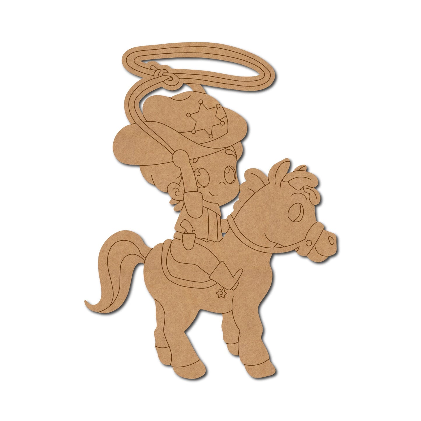 Cowboy On A Horse Pre Marked Design 2
