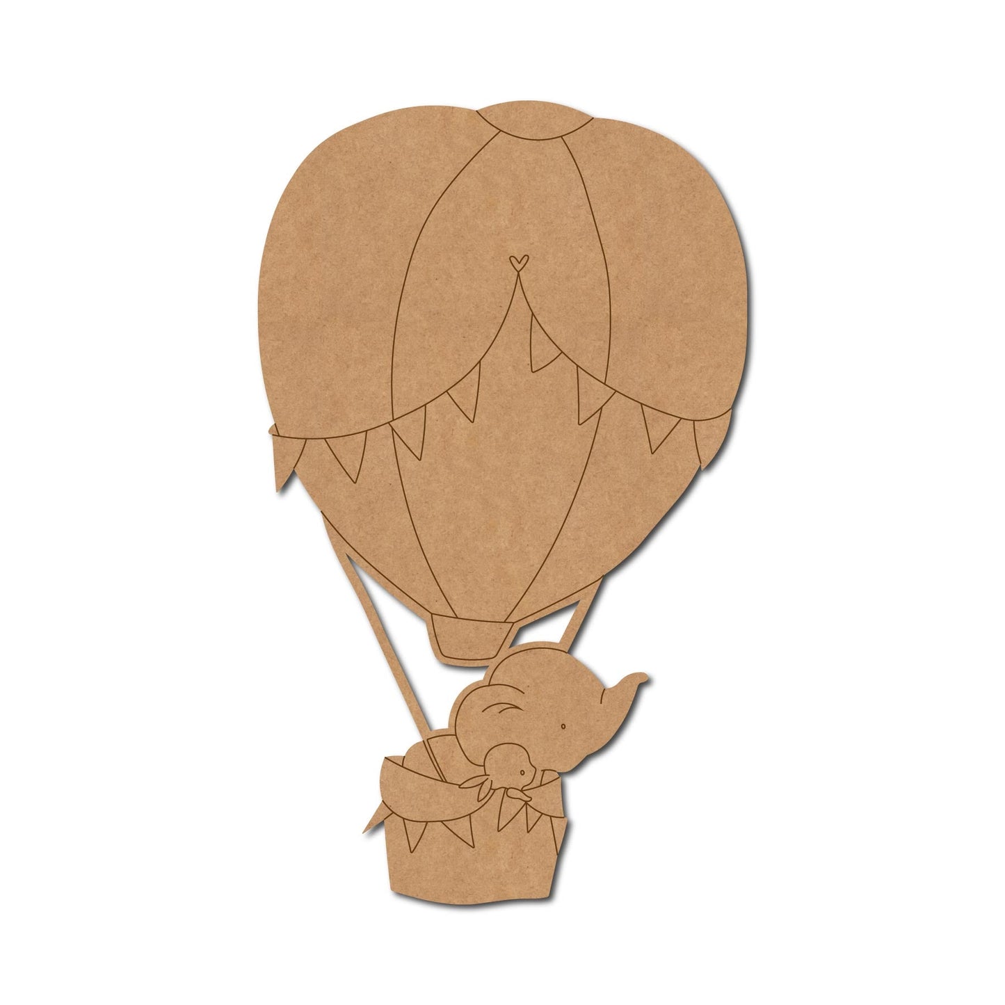Elephant Hot Air Balloon Pre Marked Design 1