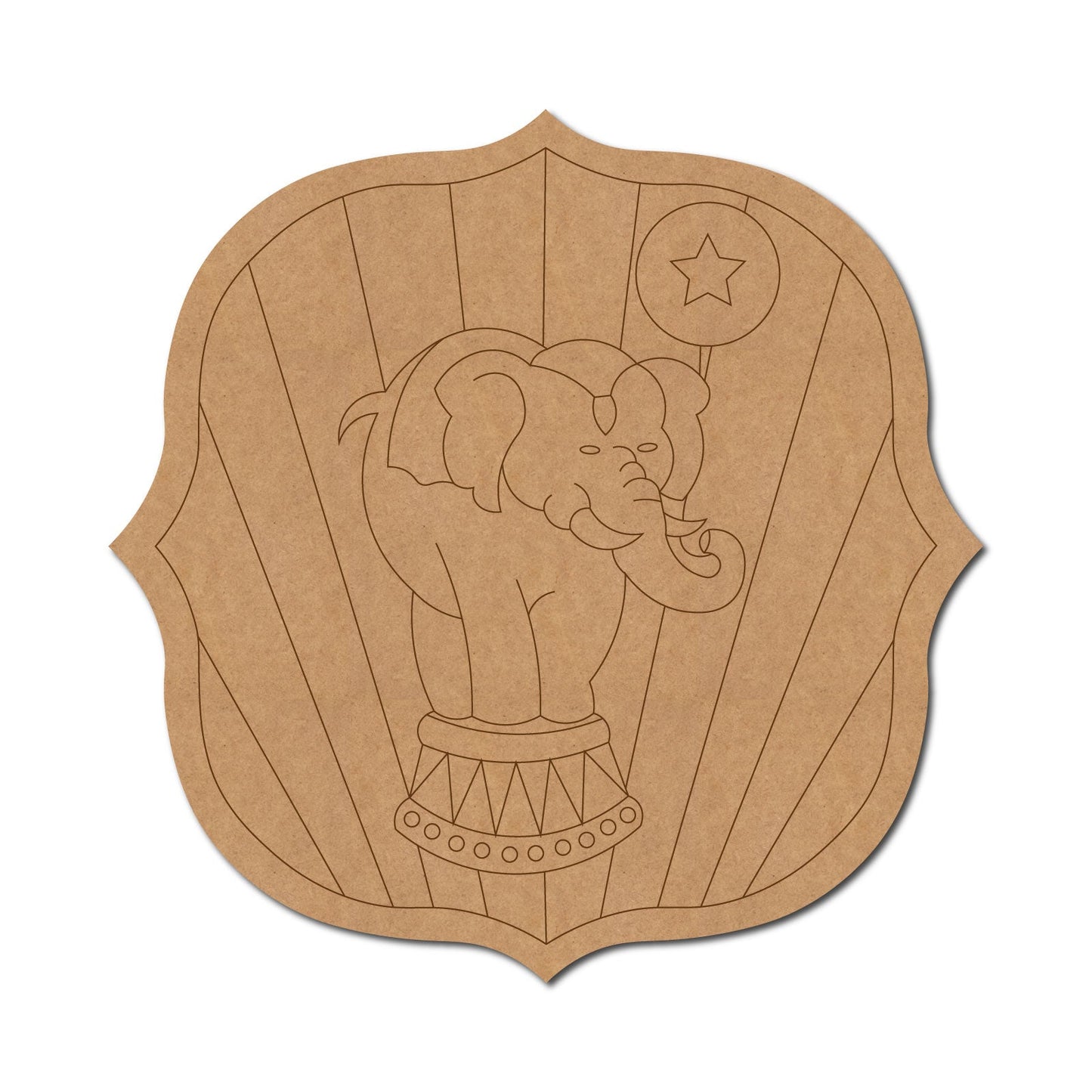 Elephant In Carnival Circus Pre Marked Design 1