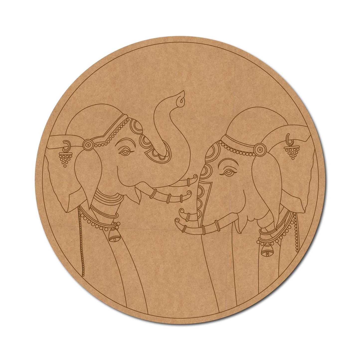 Elephant Pre Marked Round Design 4