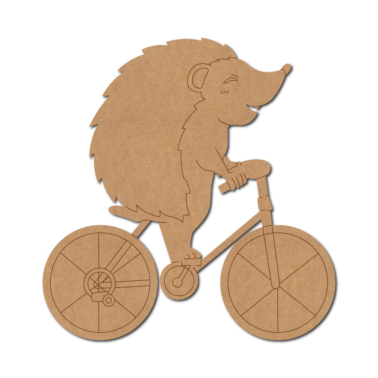 Hedgehog On A Bicycle Pre Marked Design 1