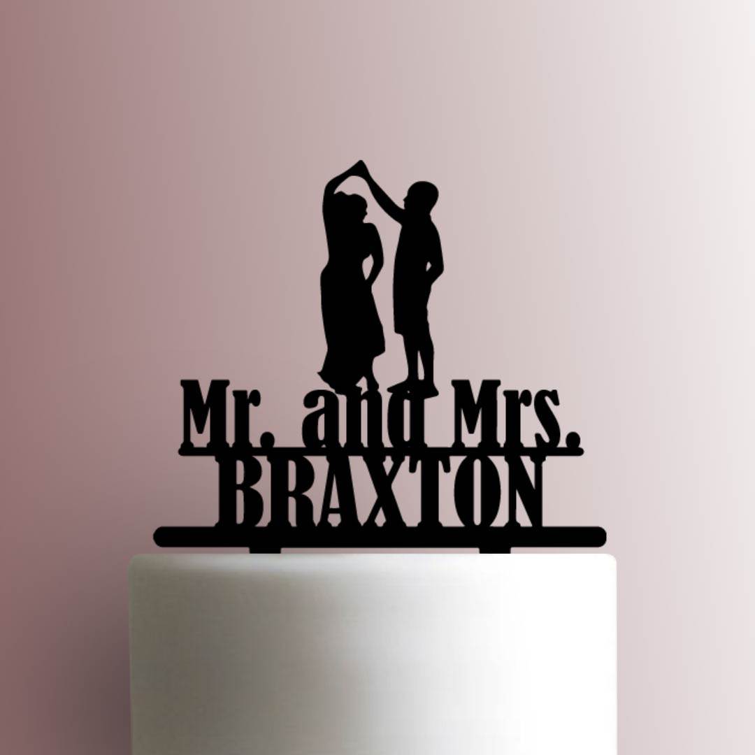 Custom Mr and Mrs Couple - Acrylic Cake Topper
