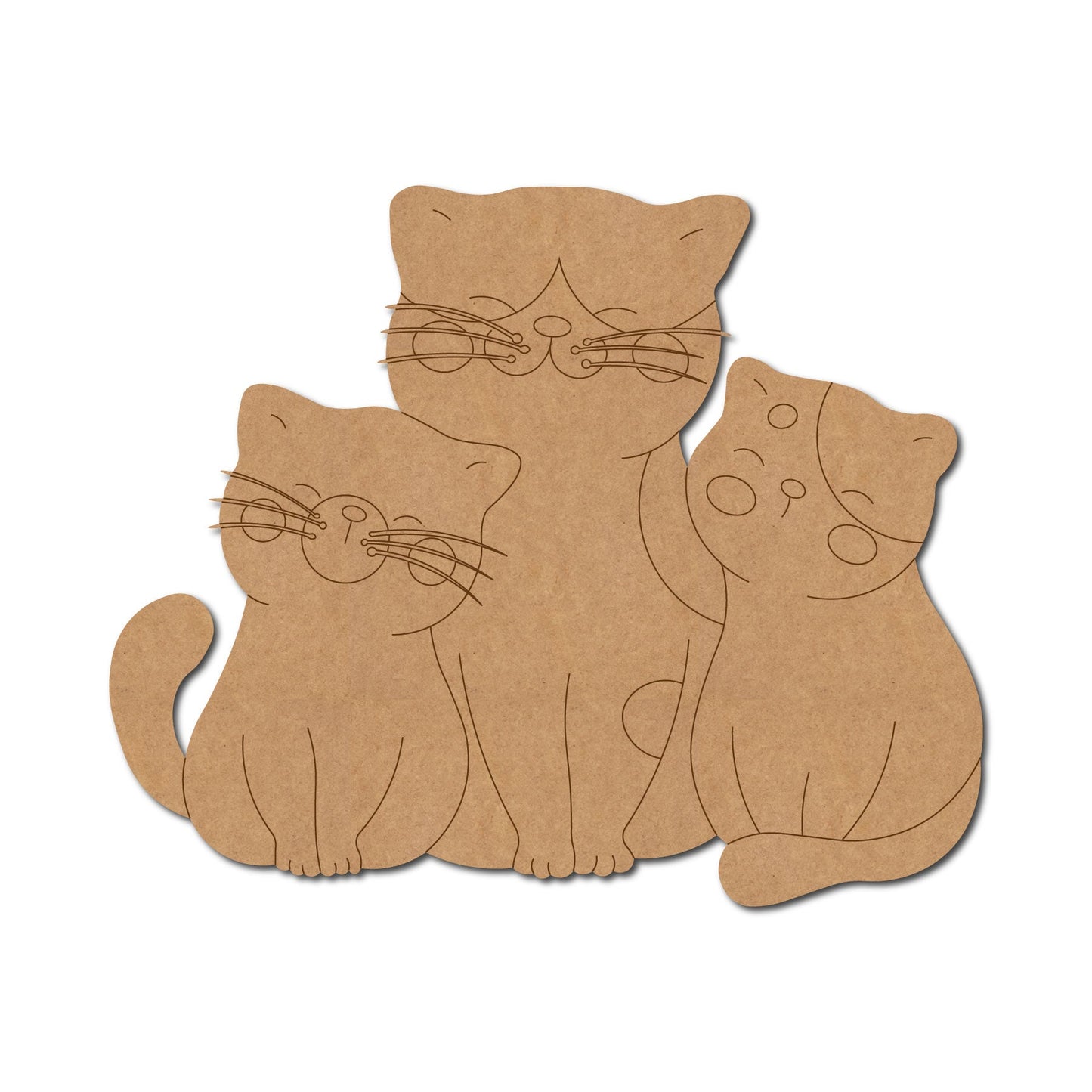 Multiple Cats Pre Marked Design 1