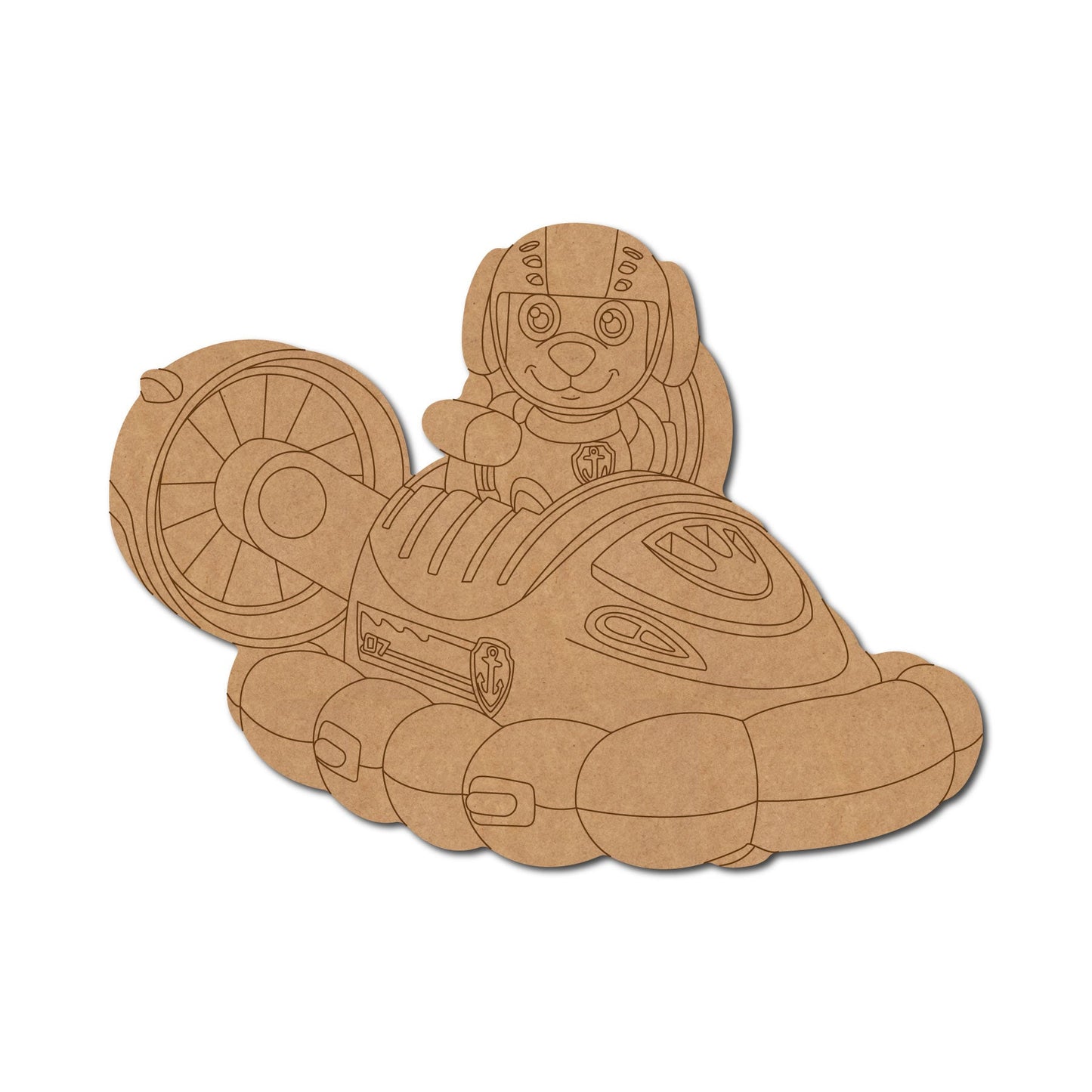 Paw Patrol Dog On Water Craft Pre Marked Shape 1