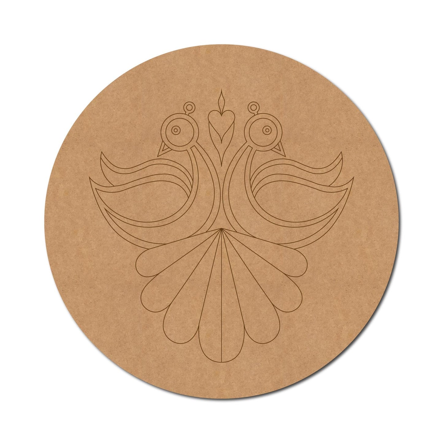 Peacock Pre Marked Round Design 2