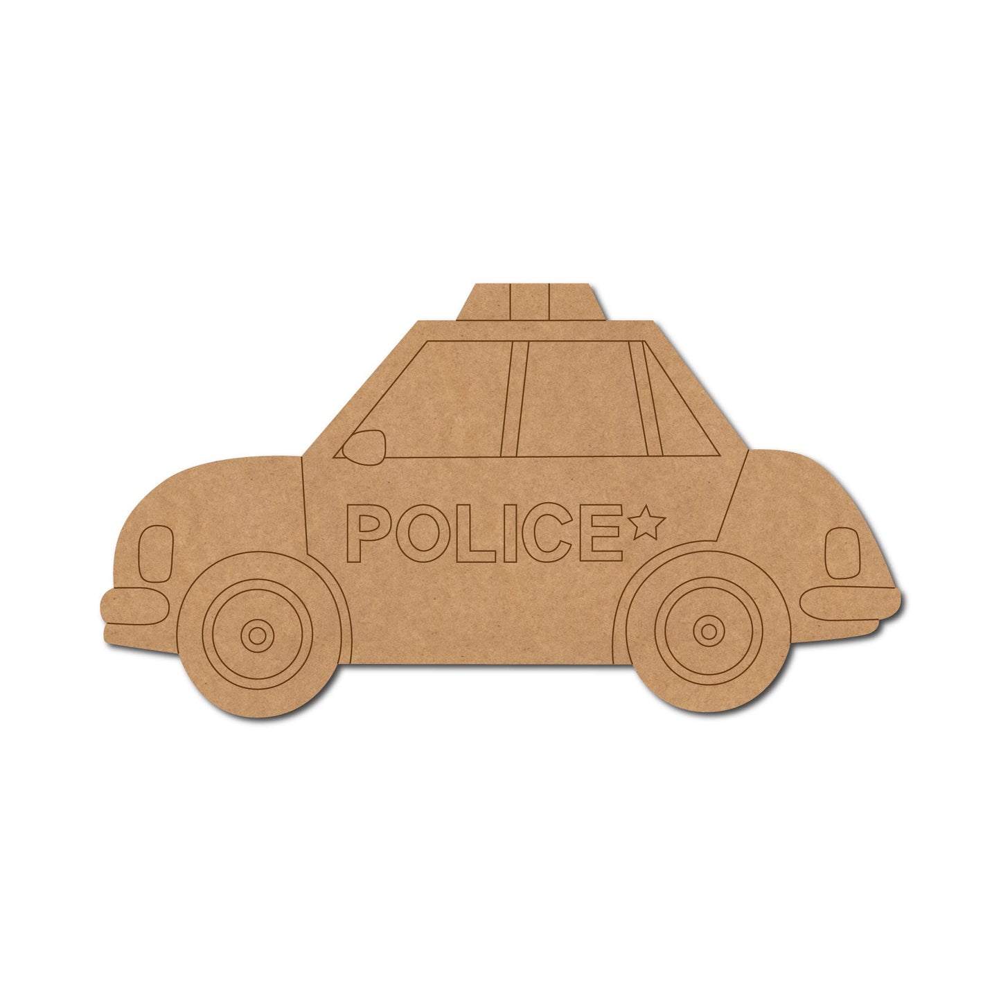 Police Car Pre Marked Shape 3