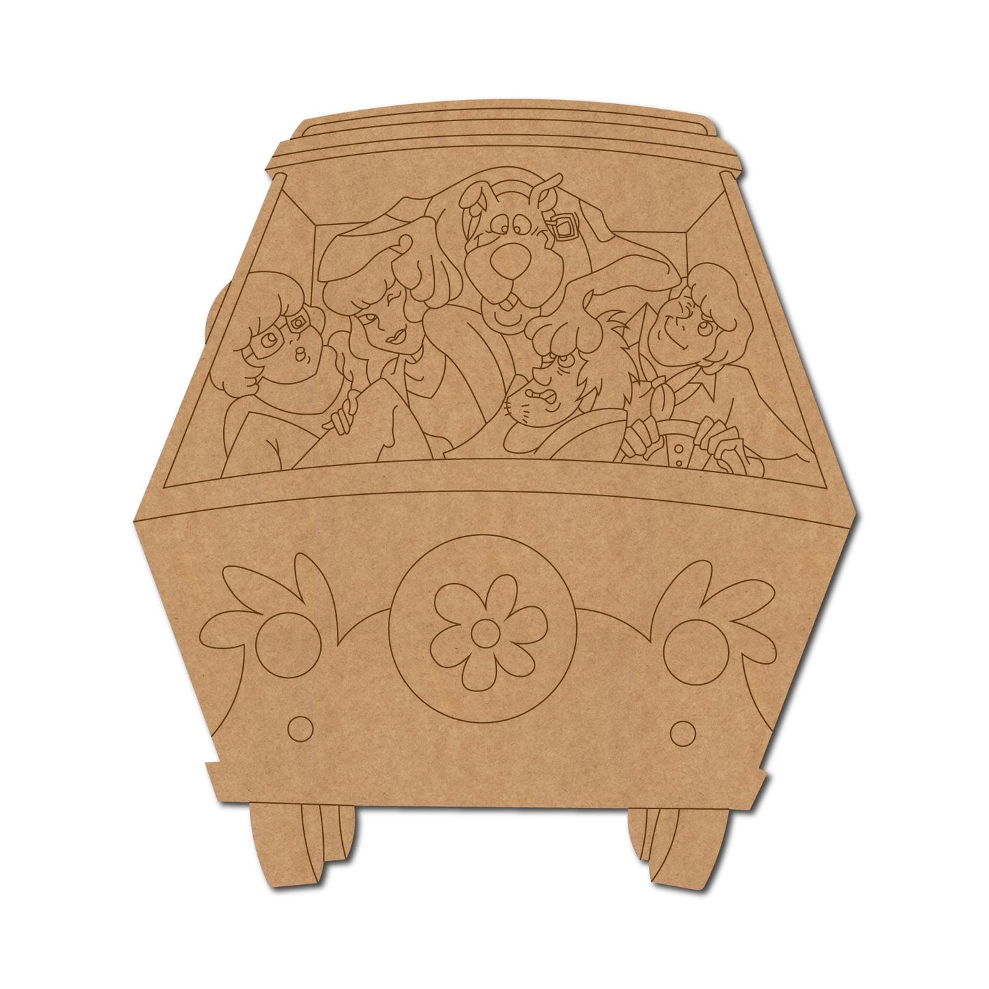 Scooby Doo Characters Cartoon Pre Marked Shape 1