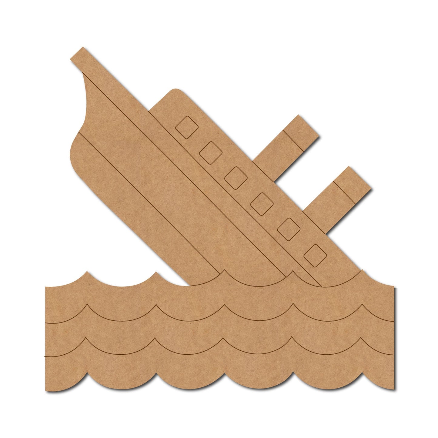 Sinking Ship Pre Marked Shape 1