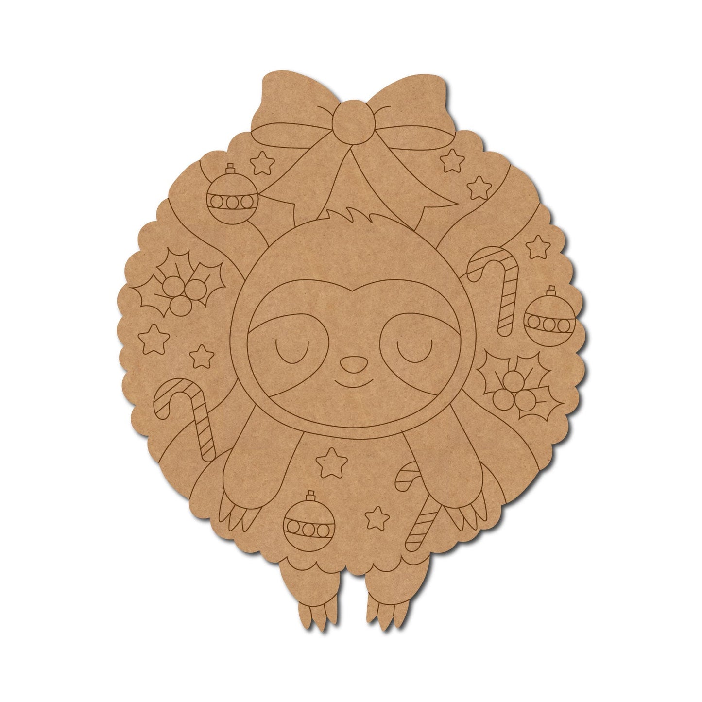 Sloth Christmas Pre Marked Design 2