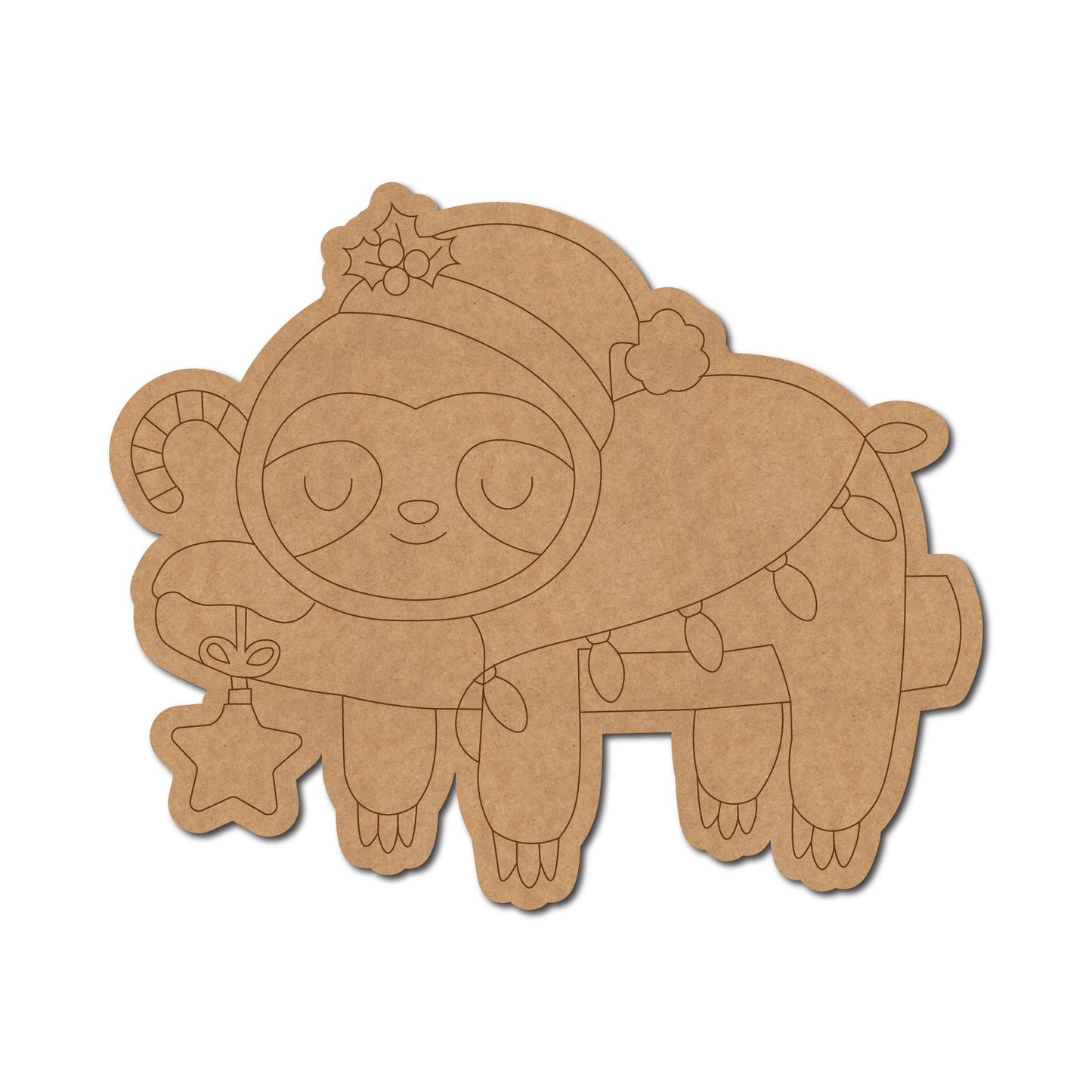 Sloth Christmas Pre Marked Design 6
