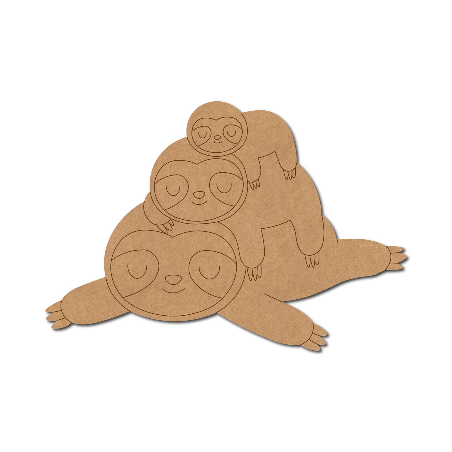 Sloths Sleeping Pre Marked Design 1