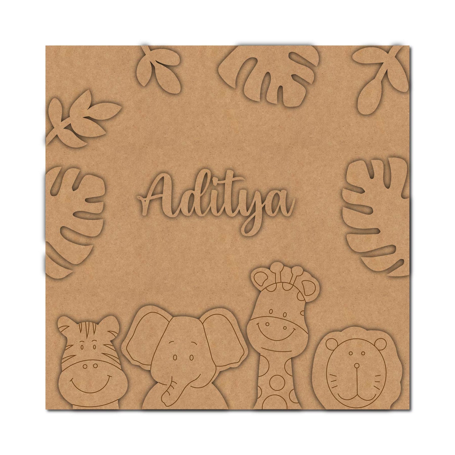 Jungle Theme Nameplate Design 2