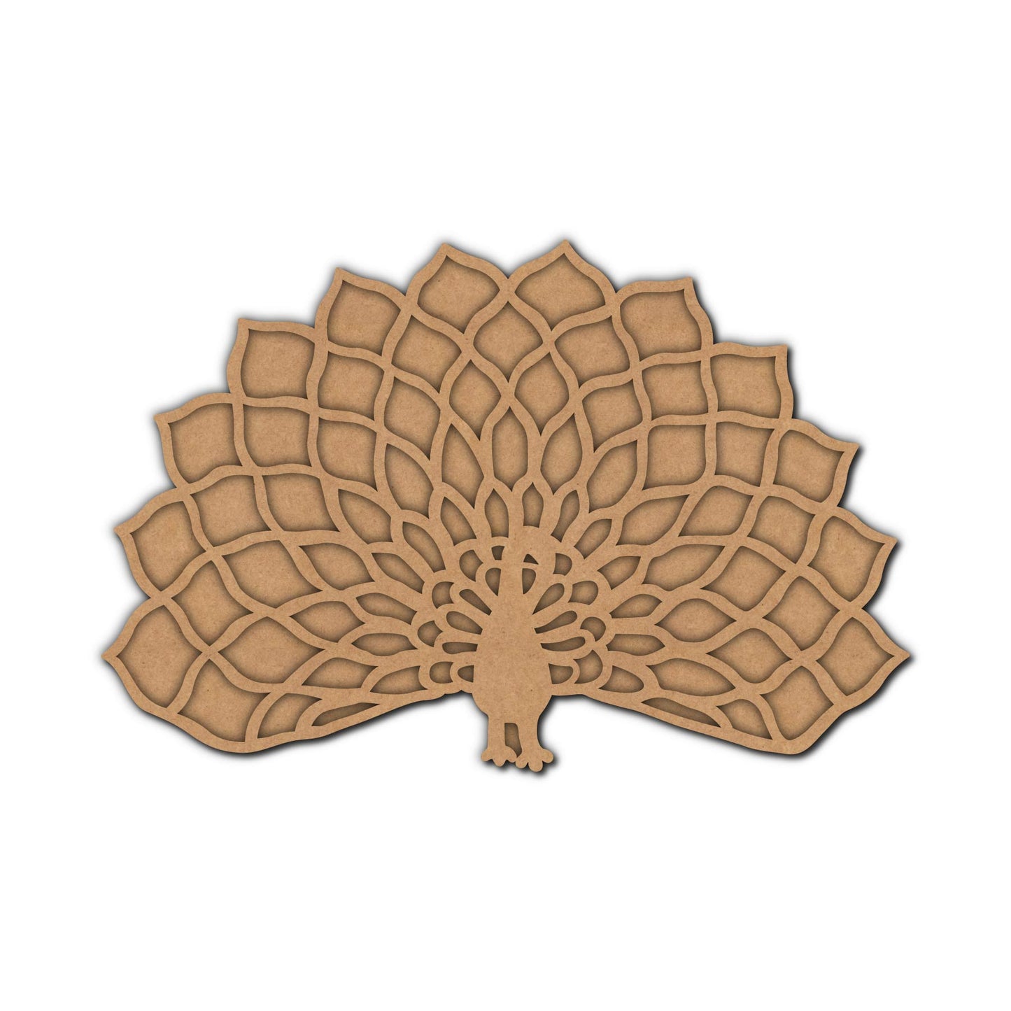 Peacock Reusable Rangoli Base Design 1