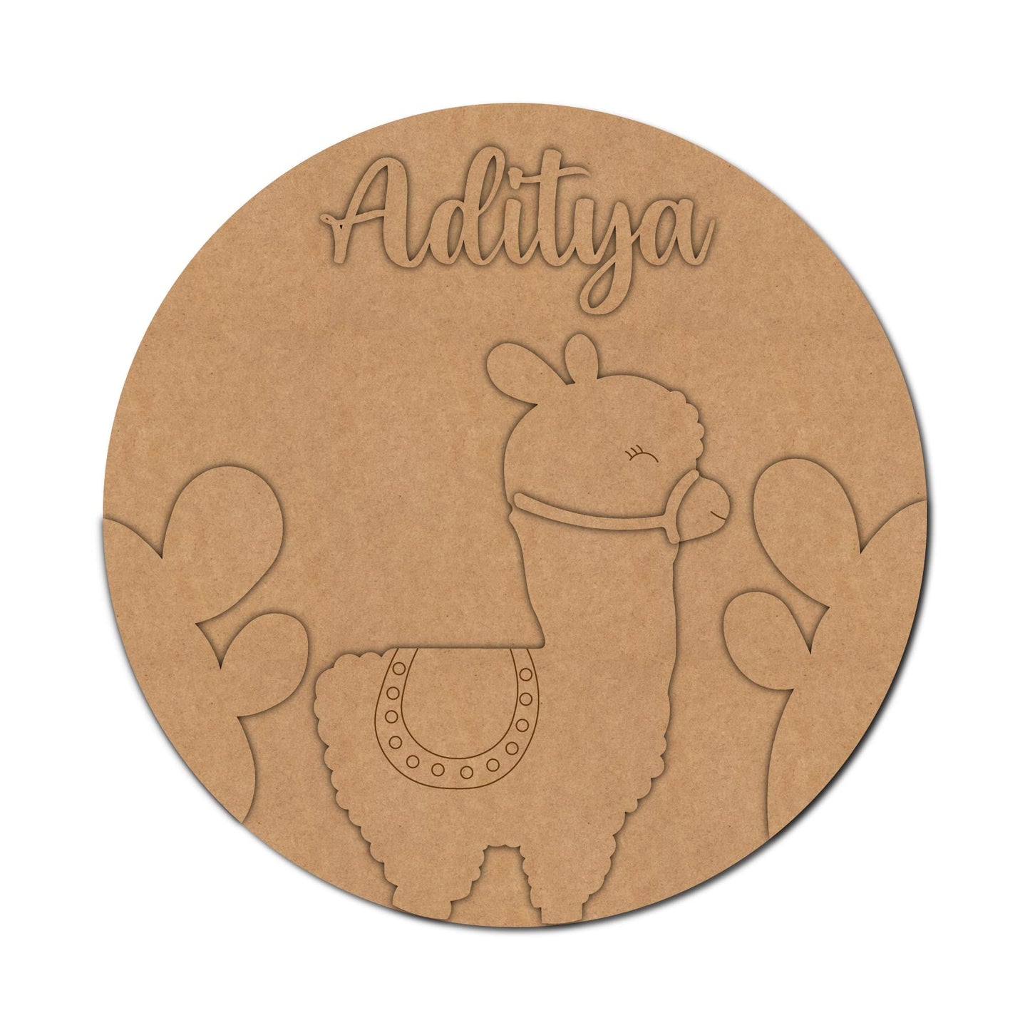 Llama Nameplate Design 1