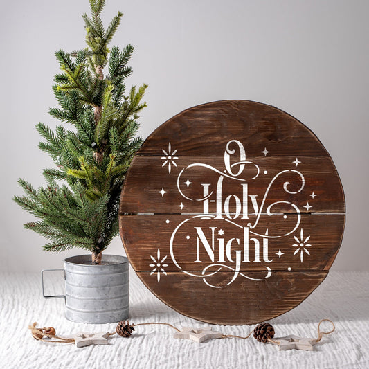 O Holy Night Stencil