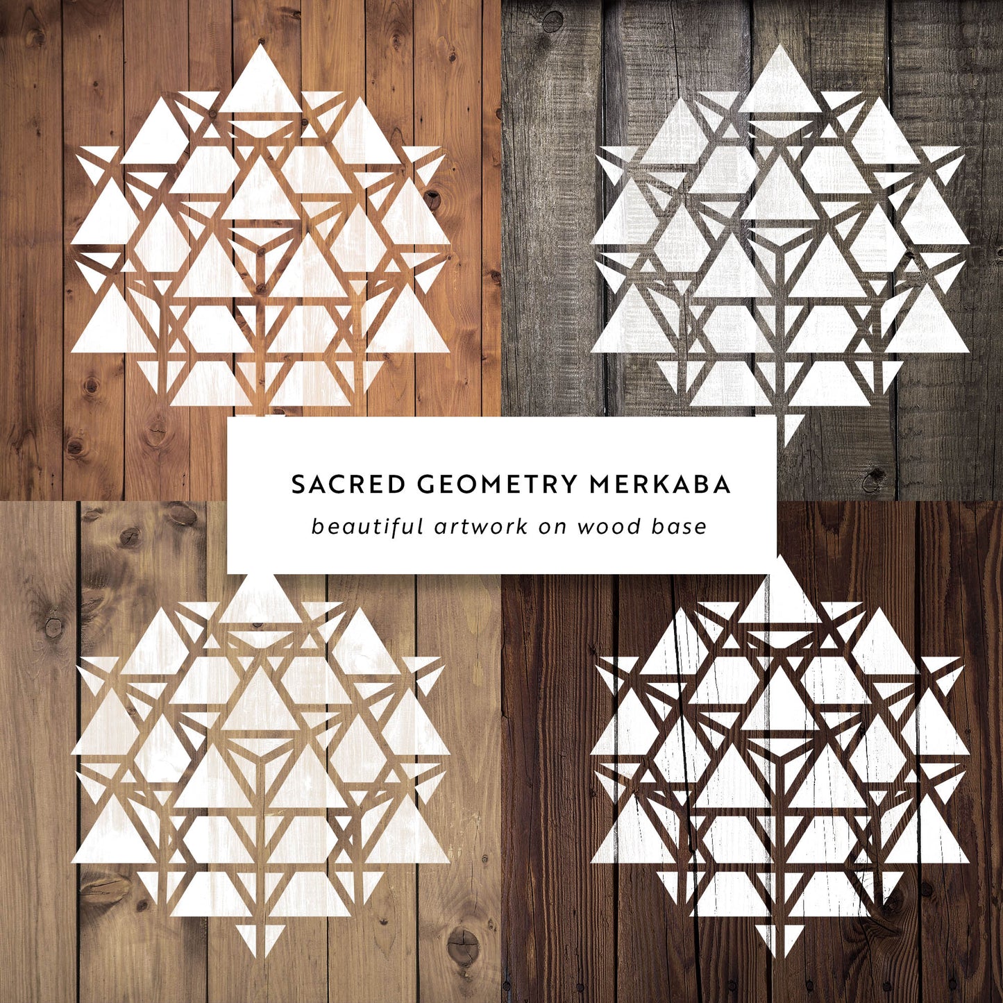 Sacred Geometry Merkaba Stencil