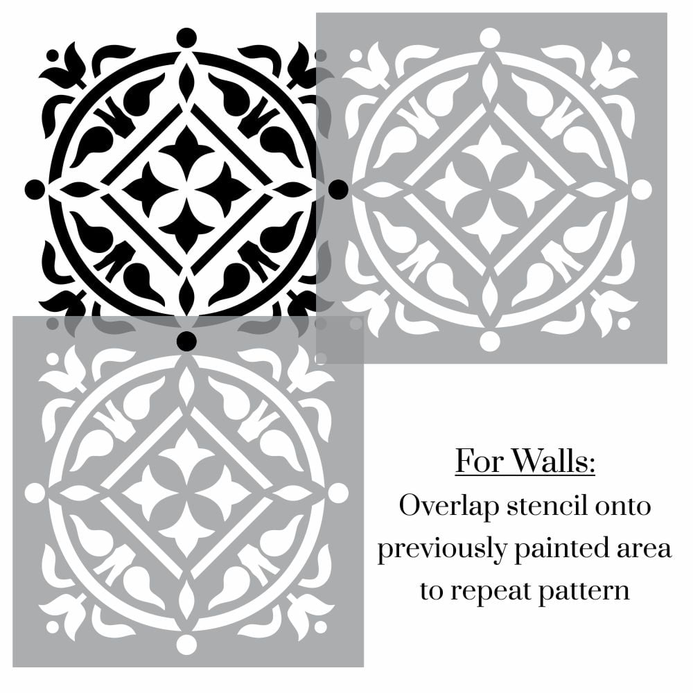 Zamina Tile Stencil