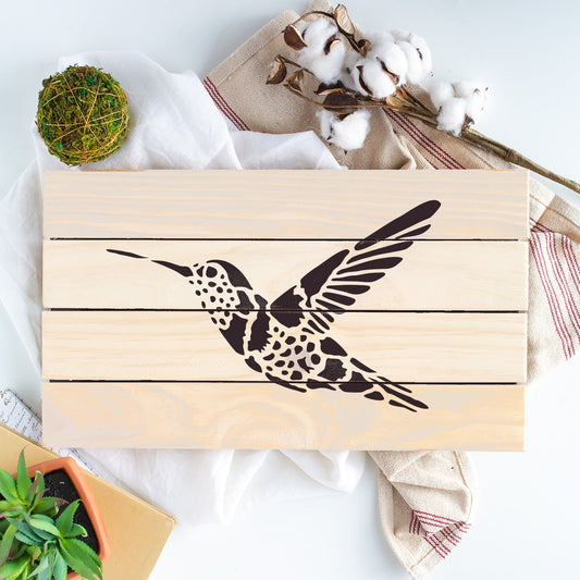 Hummingbird Stencil