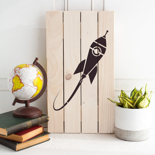 Rocket Ship Stencil