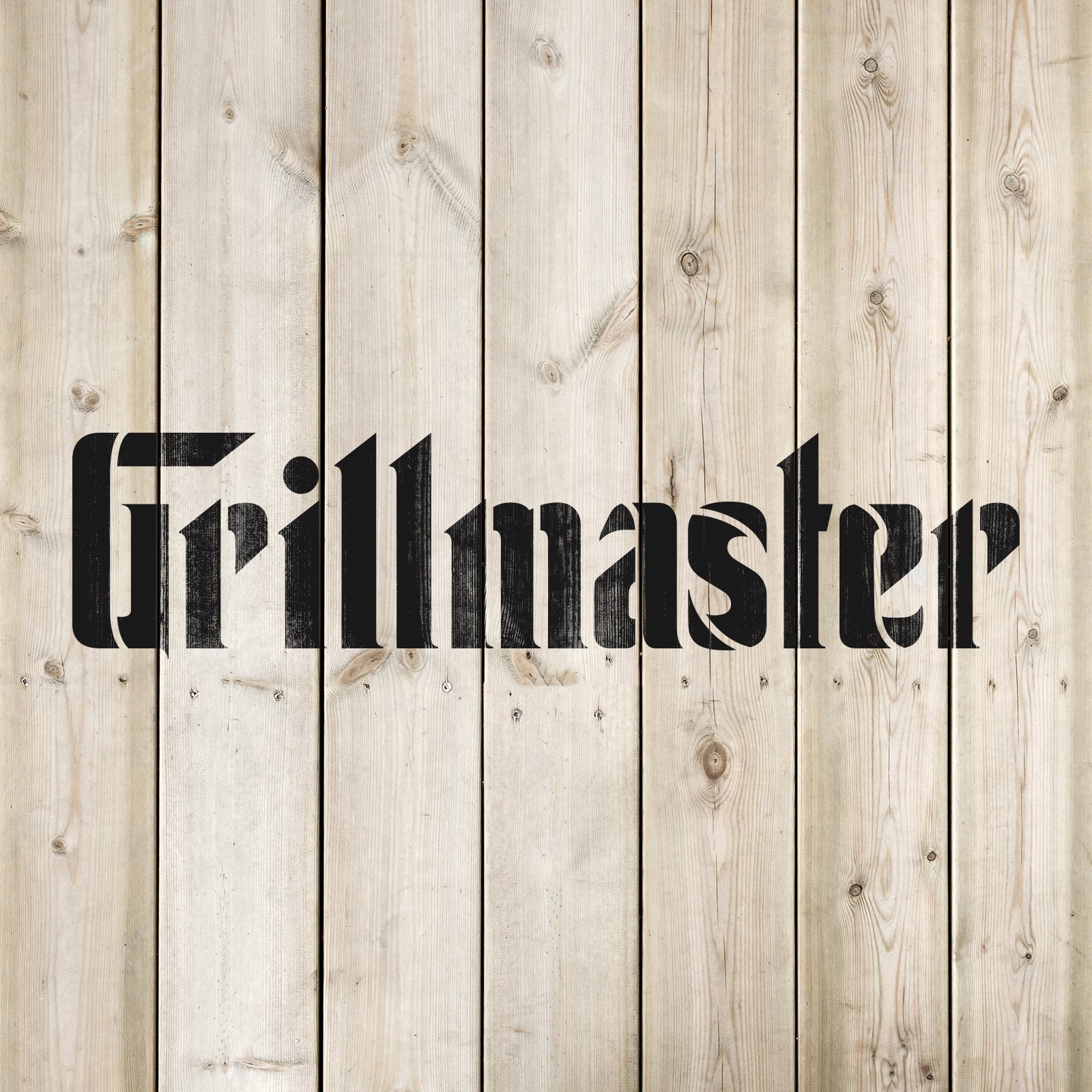Grillmaster Barbecue Stencil