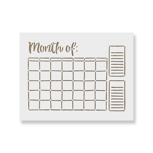 Calendar Stencil