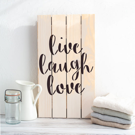 Live Laugh Love Stencil