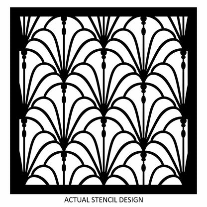 Scallop Chandelier Alover Stencil