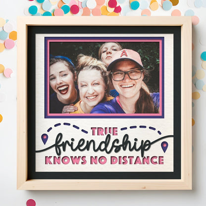 True Friendship - 9 x 9 Inch photo Frame - 1, 2, 3 or 6 photos / Multi Colour