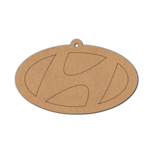Hyundai Logo Keychain Cutout Shape 1