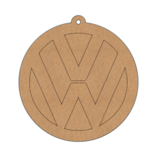 Volkswagen Logo Keychain Cutout Shape 1