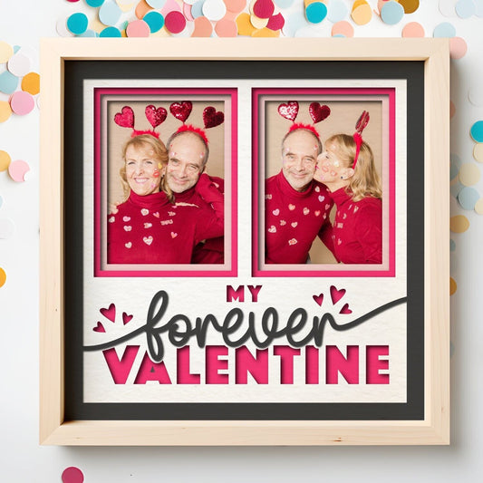 My Forever Valentine - 9 x 9 Inch Frame - 1, 2, 3 or 6 photos / Multi Colour