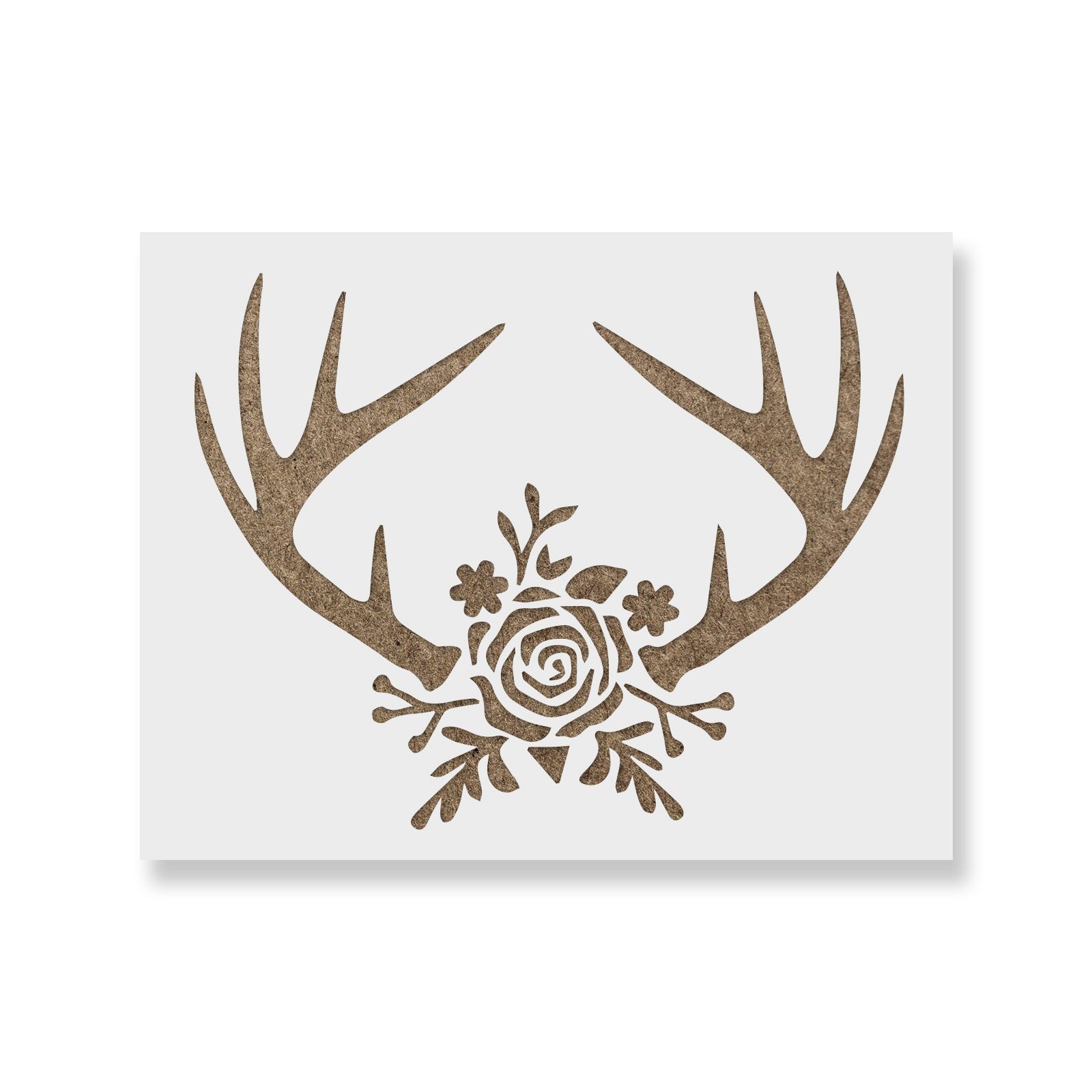 Rose Antlers Stencil