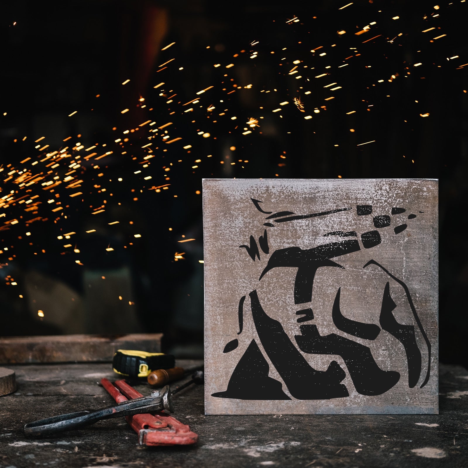 Land Walker Banksy Stencil