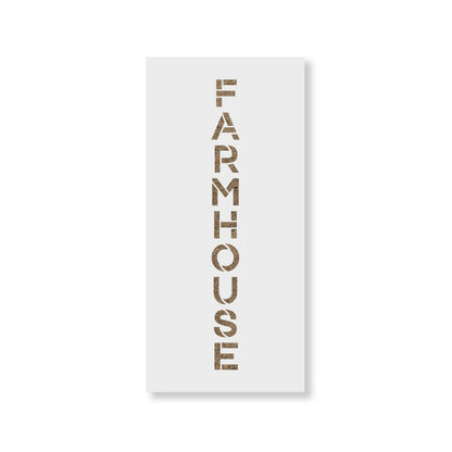 Vertical Sign Farmhouse Stencil