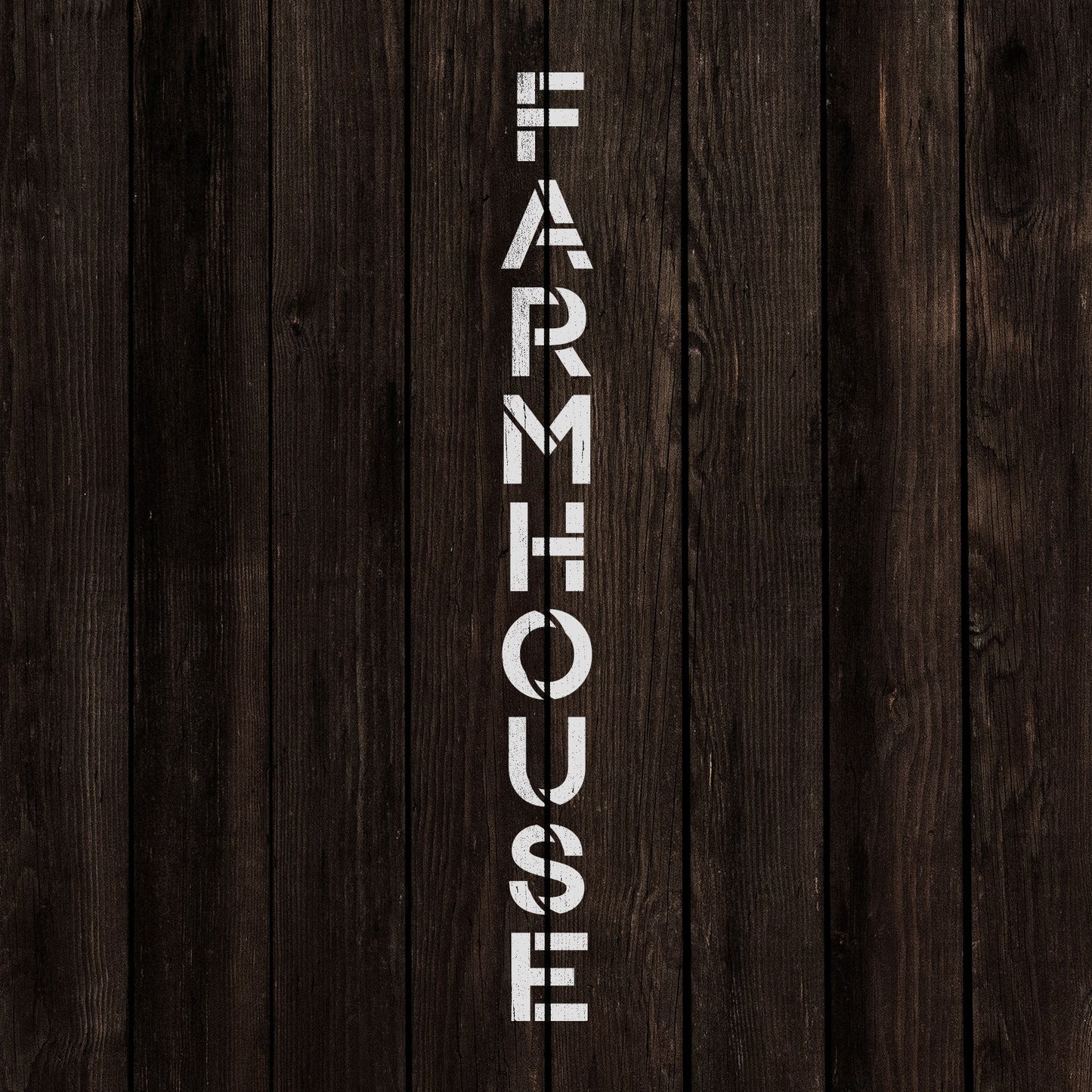 Vertical Sign Farmhouse Stencil