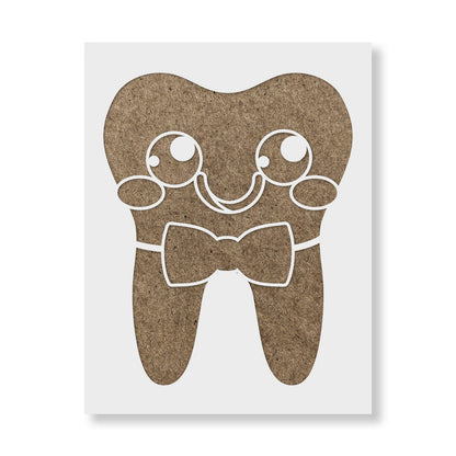 Tooth with Bowtie Stencil