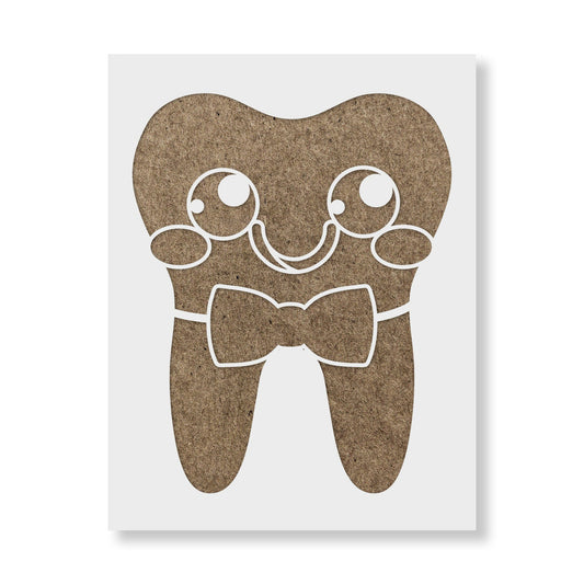 Tooth with Bowtie Stencil