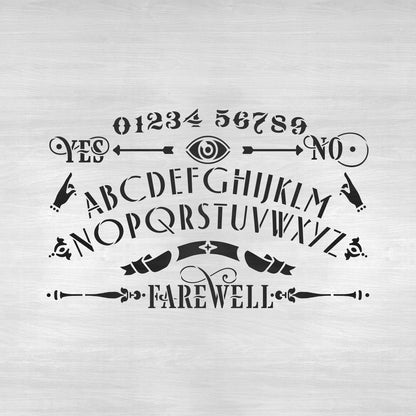 Ouija Board Stencil