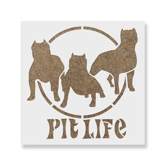 Pit Life Stencil